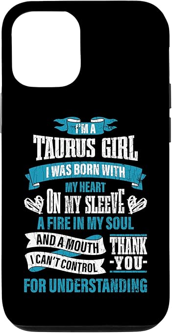 iPhone 12/12 Pro Zodiac Sign Funny I’m A Taurus Girl Graphic Case - Taurus Phone Case for men