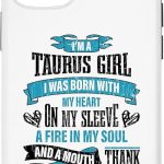 iPhone 12/12 Pro Zodiac Sign Funny I’m A Taurus Girl Graphic Case - Taurus Phone Case for men