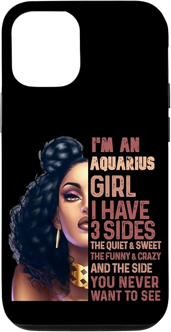 iPhone 12/12 Pro I Have 3 Side Aquarius Girl Cool Zodiac Astrology Star Sign Case - Aquarius Phone Case for men