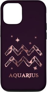 Zodiac sign Aquarius Case for iPhone 12/12 Pro - Aquarius Phone Case for men