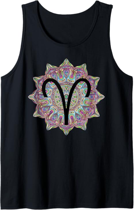 Aries Astrology Astrological Zodiac Sign Artistic Design Tank Top - Aries T-Shirt for men