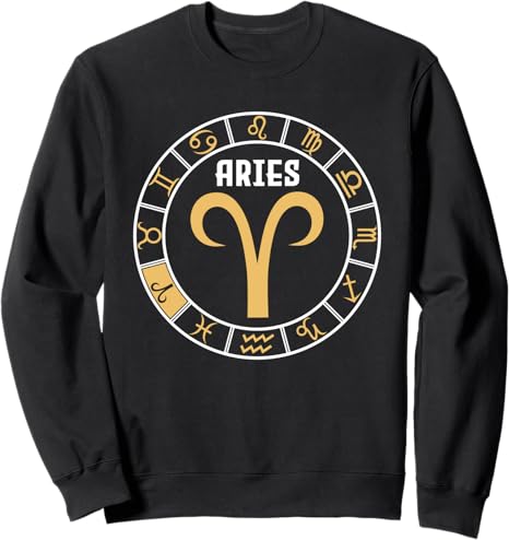 Aries Zodiac Horoscope Sign Astrology Lover Gift Sweatshirt - Aries Sweatshirt for men
