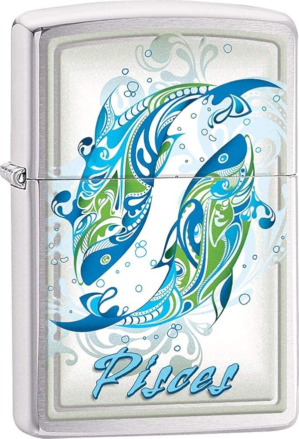 Zippo Lighter - Horoscope Zodiac Signs (Pisces) - Pisces for men