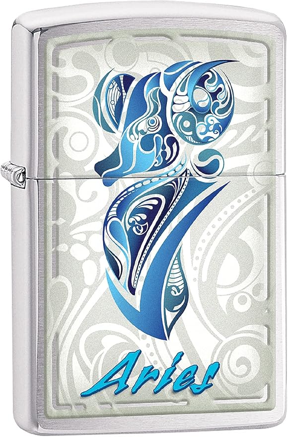 Zippo Lighter - Horoscope Zodiac Signs (Aries) - Aries for men