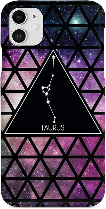 Inspired Cases - Compatible with iPhone 12 Case - 3D Textured Protective Phone Case for Apple iPhone 12 - Zodiac Constellation - Taurus - Taurus Phone Case for men