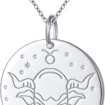 Ladytree Cute Animal Necklace 925 Sterling Silver Birthday Christmas Jewelry Gifts for Women Men - Taurus Products for men