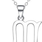 925 Sterling Silver Zodiac Sign Necklace Horoscope Constellation Astrology Charm Pendant - Scorpio Accessories for men