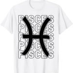 Vintage Retro Astrology Birthday Apparel - Pisces T-Shirt for men