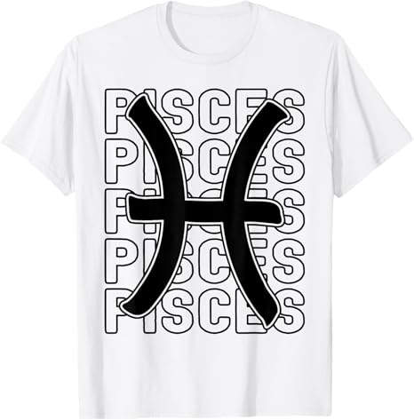 Vintage Retro Astrology Birthday Apparel - Pisces T-Shirt for men