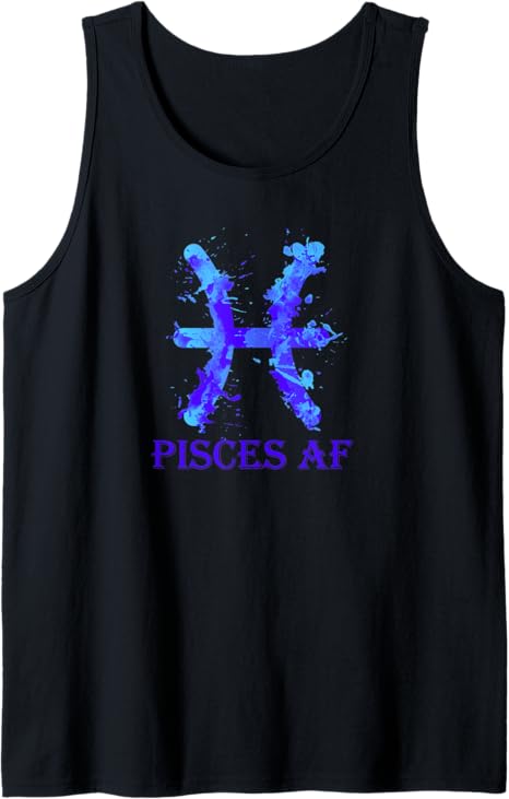 Astrology Sign Splatter Designs - Pisces T-Shirt for men