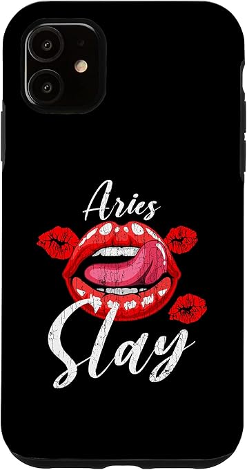 iPhone 11 Zodiac Sign Funny Aries Slay Graphic For Girls Women Case - Aries Phone Case for men