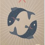 Lantern Press 6x9 Inch Wood Sign, Ready to Hang Wall Decor, Pisces, Woven Zodiac - Pisces Home Decor for men