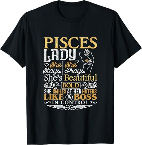 Astrology Zodiac Sign Dezigns - Pisces T-Shirt for men