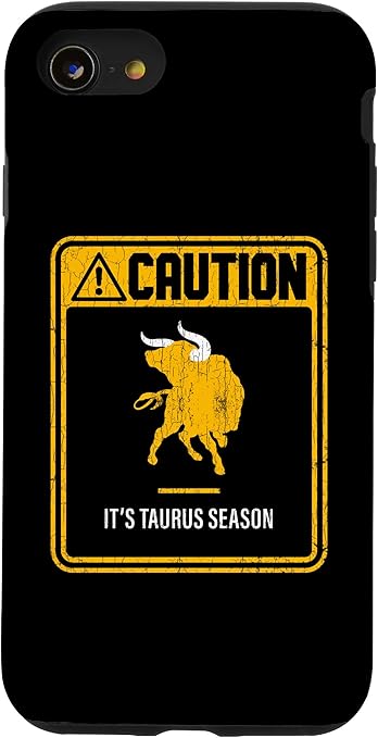 iPhone SE (2020) / 7 / 8 Zodiac Sign Funny Caution It's Taurus Season Graphic Case - Taurus Phone Case for men