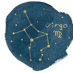 Horoscope Virgo by Moira Hershey - 12x12 Art Print Poster - Virgo Poster for men