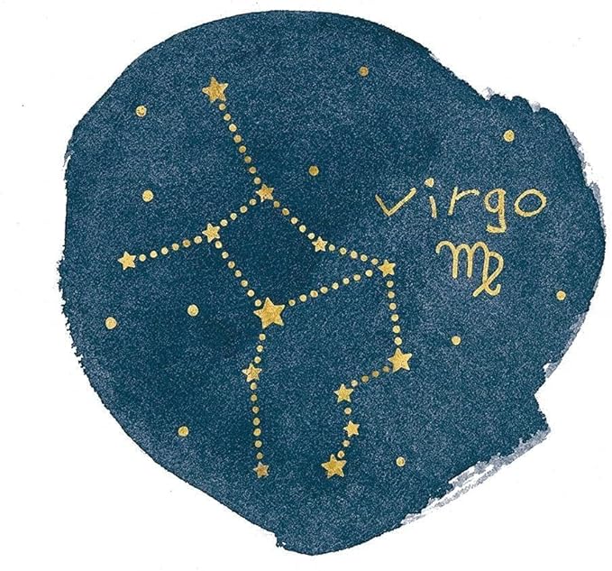 Horoscope Virgo by Moira Hershey - 12x12 Art Print Poster - Virgo Poster for men