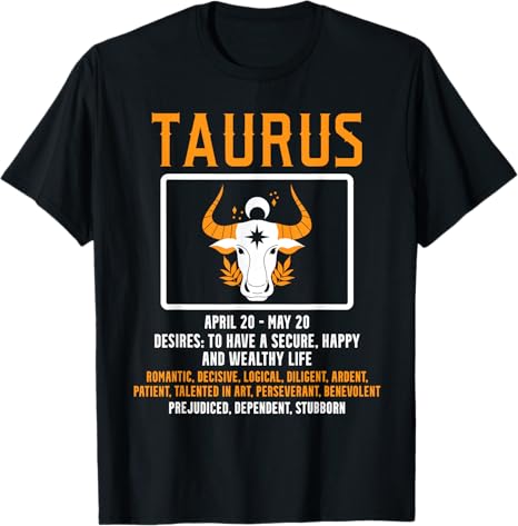 Taurus April May Astrological sign Taurus T-Shirt - Taurus for men