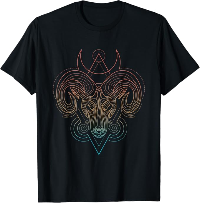Aries Astrological Spiritual Zodiac Sign T-Shirt - Aries T-Shirt for men