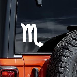 Scorpio Decal Vinyl Sticker Auto Car Truck Wall Laptop | White | 5" x 5.5" - Scorpio Sticker for men
