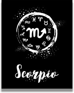 Scorpio Astrology Decor | Zodiac Gifts | Astrology Gifts for Women | Boho Wall Decor | Zodiac Signs | Astrology Posters | Zodiac Room Decor | Astrology Room Decor - 16x20 ready to hang canvas - Scorpio Canvas for men