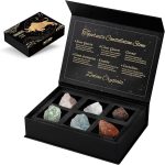 Taurus Crystals Gift Set, Zodiac Signs Healing Crystals Birthstones with Horoscope Box Set Taurus Astrology Crystals Healing Stones Gifts - Taurus for men
