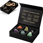 Scorpio Crystals Gift Set, Zodiac Signs Healing Crystals Birthstones with Horoscope Box Set Scorpio Astrology Crystals Healing Stones Gifts - Scorpio Products for men