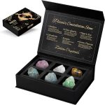 Pisces Crystals Gift Set, Zodiac Signs Healing Crystals Birthstones with Horoscope Box Set Pisces Astrology Crystals Healing Stones Gifts - Pisces for men