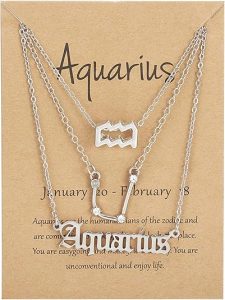 COLORFUL BLING - Aquarius Necklace for men