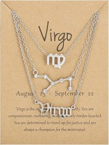 COLORFUL BLING - Virgo Necklace for men