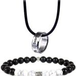 12 Zodiac Constellations Necklace Bracelet Horoscope Constellation Beaded Bracelet Necklace for Women Men 2Pcs Set Jewelry - Scorpio Accessories for men