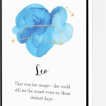 Leo Canvas Wall Art,Zodiac Print,Astrology Wall Decor Modern Artwork Painting For Living Room Office Home Decoration 16''x24'' Framed - Leo Canvas for men