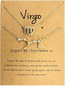 COLORFUL BLING - Virgo Necklace for men