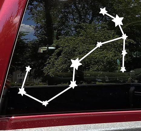 Minglewood Trading Scorpio Constellation Vinyl Decal - Stars Zodiac Sign Scorpion - Die Cut Sticker - Scorpio Sticker for men
