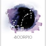 Scorpio Astrology Decor | Zodiac Gifts | Astrology Gifts for Women | Boho Wall Decor | Zodiac Signs | Astrology Posters | Zodiac Room Decor | Astrology Room Decor - 16x20 ready to hang canvas - Scorpio Canvas for men