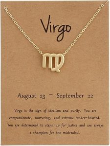 COLORFUL BLING - Virgo Necklace for men