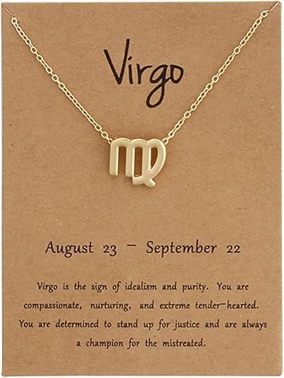 COLORFUL BLING - Virgo Necklace for men