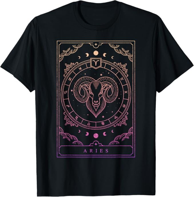 Aries Birthday Present Women Girl Zodiac Sign Aries T-Shirt - Aries T-Shirt for men