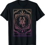 Scorpio Birthday Present Women Girl Zodiac Sign T-Shirt - Scorpio Products for men