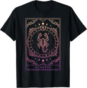 Scorpio Birthday Present Women Girl Zodiac Sign T-Shirt - Scorpio Products for men
