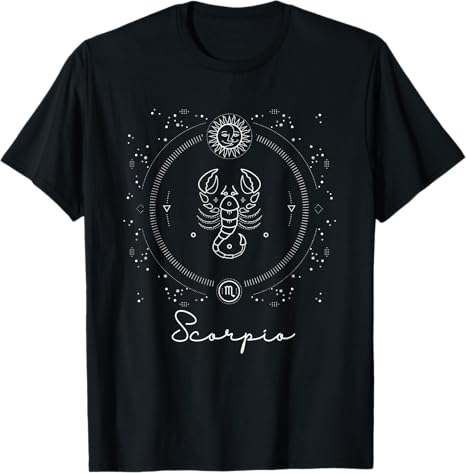 Scorpio Zodiac Sign Horoscope Astrology Scorpio T-Shirt - Aries T-Shirt for men
