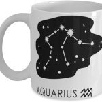 Aquarius Astrology Zodiac Constellation Sign Coffee Tea Cup Mugs February January Birthday for Boyfriend Girlfriend Boss - Aquarius Mug for men