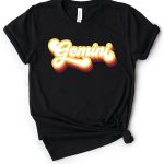 Gemini Shirt, Gemini Gift, Zodiac Gift, Astrology Shirt, 70s Tee, Horoscope Sign, Softstyle Unisex Tee - Gemini Canvas for men