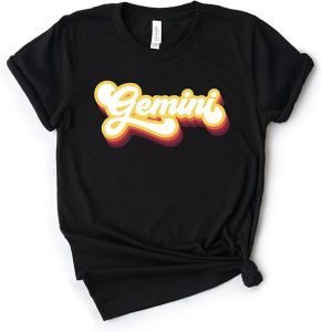 Gemini Shirt, Gemini Gift, Zodiac Gift, Astrology Shirt, 70s Tee, Horoscope Sign, Softstyle Unisex Tee - Gemini Canvas for men