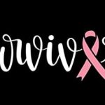 Breast Cancer Survivor 2 Color Ribbon Decal | White and Pink | Made in USA by Stick This! | Sticker for Car or Truck Windows, Laptop, Water Bottle, Tablets etc. | 8.25" x 2.5" | - Cancer Car Accessories for men