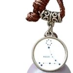 Pisces Constellation Sign Zodiac Dream Catcher Wind Chime Car Hanging Bell - Pisces Car Accessories for men