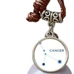 Cancer Constellation Sign Zodiac Dream Catcher Wind Chime Car Hanging Bell - Cancer Car Accessories for men