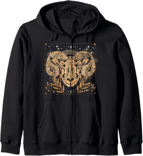 Astrology Horoscope Zodiac Sign Astrological Sign Aries Zip Hoodie - Aries Hoodie for men
