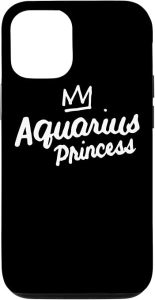 iPhone 12/12 Pro Aquarius Princess Zodiac Horoscope Astrological Sign Case - Aquarius Phone Case for men
