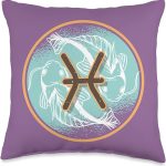 Pisces Astrology Pisces Queen Water Sign Pisces Zodiac Sign Throw Pillow - Pisces Pillow for men