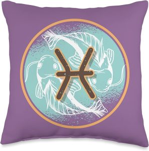 Pisces Astrology Pisces Queen Water Sign Pisces Zodiac Sign Throw Pillow - Pisces Pillow for men